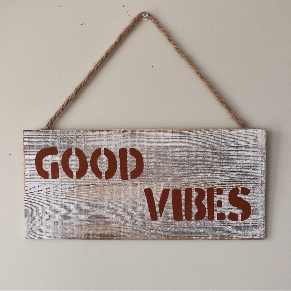 Good Vibes - Wooden Home Decor
